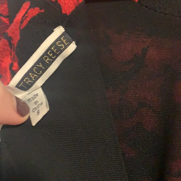 Anthropologist Cocktail Tracy Reese Rose Floral Silk Exposed Zipper Dress - Picture 8 of 10